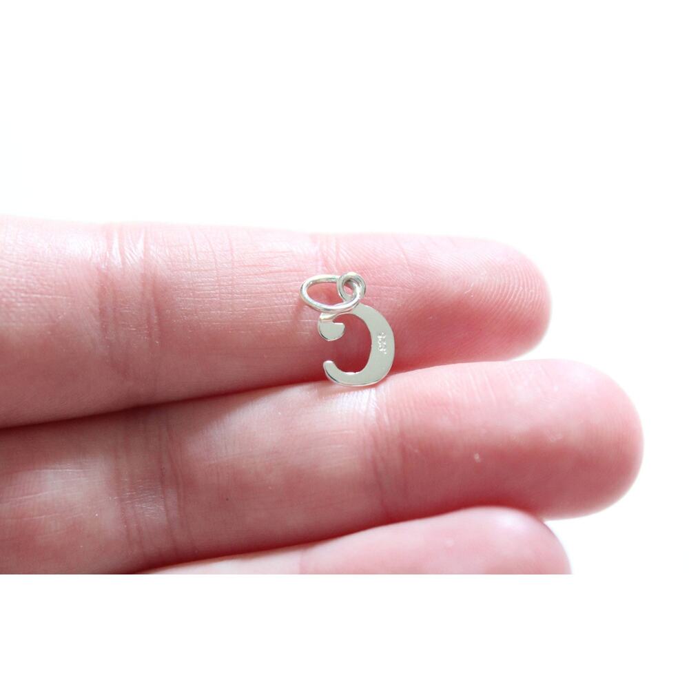 Sterling Silver Lowercase C Initial Charm, C Init… - image 2